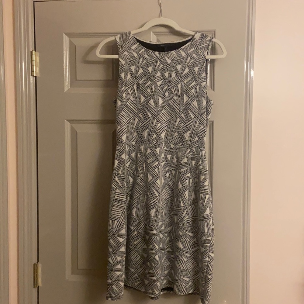 Black and white BCBG dress